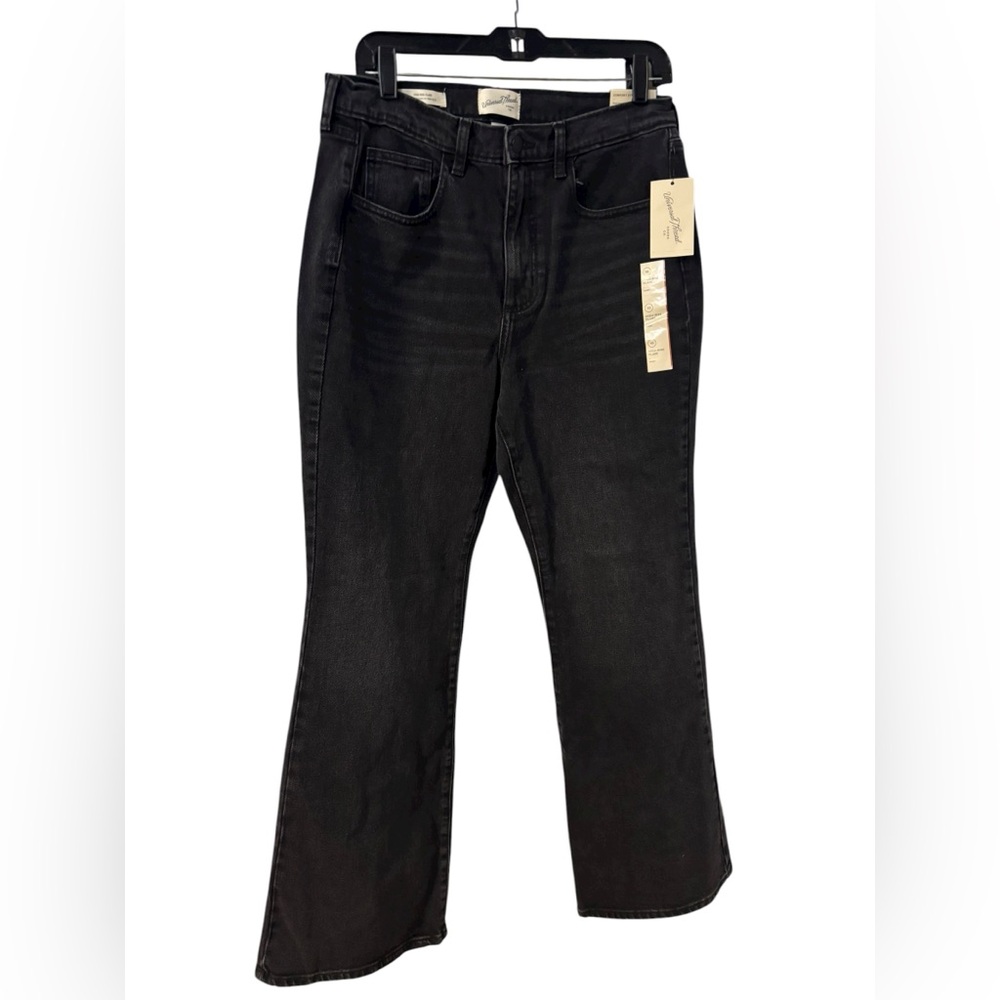 Universal Thread Y2K Women’s Black High Rise Flare 💯 Cotton Denim Jeans